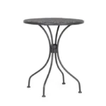 Vrtna mizica LIZETTE D60 antracit je narejena iz jekla z mat zaključkom. Material: - Jeklo Barve: - Antracit Dimenzije: FI: 60 cm višina: 71 cm