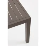 Vrtna raztegljiva miza HILDE 160-240X90, barva kave. Je narejena iz aluminija, prašno barvanega s poliestrsko zaščito. Kar zagotavlja odlično odpornost