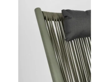 Vrtni ležalnik ALOHA zelena je kakovosten in udoben. Narejen je iz prašno barvanega aluminijastega okvirja - poliester. Tkan je s poliestrskimi vrmi, ki so