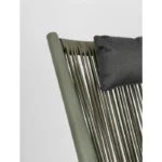 Vrtni ležalnik ALOHA zelena je kakovosten in udoben. Narejen je iz prašno barvanega aluminijastega okvirja - poliester. Tkan je s poliestrskimi vrmi, ki so