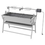 ŽAR NA OGLJE CATTARA PIGLET 138 X 96 X 62 CM Z 230 V MOTORJEM – zar
