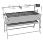 ŽAR NA OGLJE CATTARA PIGLET 138 X 96 X 62 CM Z 230 V MOTORJEM – zar