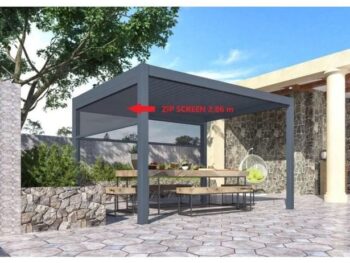 ZIP SCREEN 286 CM MS VISCOM ZA PERGOLO 286 X 286 CM.