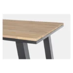 Zunanja barska miza SKIPPER 131X73 antracit, sodoben in eleganten dizajn združuje trpežen prašno barvan aluminijast okvir s poliestrsko zaščito, ter mizno