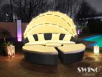 Ratan sončni otok 180 cm z LED osvetlitvijo – Swing&Harmonie, dodatni pogled 3