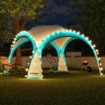 Vrtni paviljon DomeShelter 350 cm z LED osvetlitvijo – Swing&Harmonie