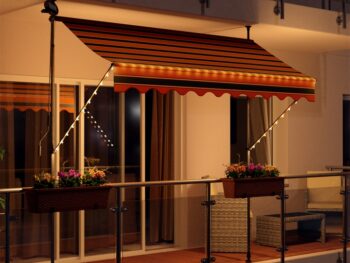 Vpenjalna markiza 300 cm z LED osvetlitvijo – Swing&Harmonie