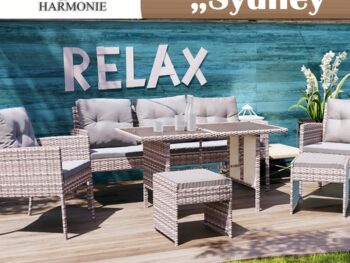 Ratan vrtna garnitura Sydney – Swing&Harmonie