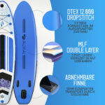 2-v-1 napihljiva SUP deska AUKAI Pro 320 cm, dodatni pogled 2