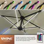 RGB LED senčnik 350 cm – Swing&Harmonie, dodatni pogled 3