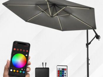 RGB LED senčnik 300 cm – Swing&Harmonie