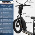 Električni skiro Viron XI-1500 ProRange 45 km/h z ABE, dodatni pogled 2