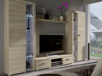 Dnevni regal RUBA 3 XL je moderno oblikovan in elegantnega videza. Dnevni regal je izdelan v EU. Dimenzije dnevnega regala so 300 cm x 190 cm x 40,2 cm Barva: