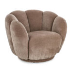 Fotelj TULIP beige je eleganten in udoben. Okvir je narejen iz vezanega lesa. Ogloga je narejena iz mehke in udobne pene. Ima elegantno obliko tulipana,