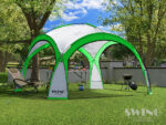 Vrtni paviljon DomeShelter 450 cm z LED osvetlitvijo – Swing&Harmonie, dodatni pogled 26