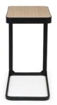 Klubska miza EVERITT 50X30 je narejena iz furnira in ima jekleni okvir. Dimenzije: &scaron;irina: 50cm globina: 30cm vi&scaron;ina: 55cm