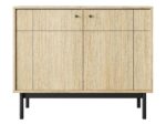 Komoda JAPONI 104 hrast je elegantna in preprosta. Odlično se poda v vsak dnevni prostor. Narejena je iz visokokakovostnih materialov, kar zagotavlja trdnost