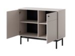 Komoda JAPONI 104 kašmir je elegantna in preprosta. Odlično se poda v vsak dnevni prostor. Narejena je iz visokokakovostnih materialov, kar zagotavlja