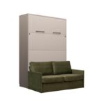 Komplet postelja v omari + kavč ROBIDA 140 x 200 congo, vam omogoča, da kateri koli prostor spremenite v popolno uporabno in estetsko privlačno spalnico ali