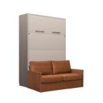 Komplet postelja v omari + kavč ROBIDA 160 x 200 congo, vam omogoča, da kateri koli prostor spremenite v popolno uporabno in estetsko privlačno spalnico ali