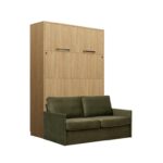 Komplet postelja v omari + kavč ROBIDA 160 x 200 svetli hrast - slika 13