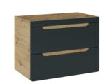 Kopalni&scaron;ki blok BUBA 80 DARK je odlične kvalitete, narejen iz kakovostnih materialov. Vsebuje omaro z ogledalom, umivalnik, omarico pod umivalnikom,
