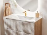 Kopalniški blok LUXY 2 90 bež je možno naročiti v kompletu, ali pa po posameznih elementih po vaši izbiri. Kopalniški blok LUXY je modernega dizajna. V