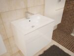 Kopalniški blok OTO je odlične kvalitete, narejen iz kakovostnih materialov. Vsebuje omarico z ogledalom, omarico pod umivalnikom z vrati ter dve veliki