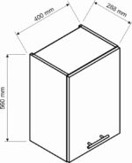 Kuhinjski blok INNA 180 je dobavljiv v grafit barvi. Korpusi so narejeni iz laminirane plošče debeline 16 mm. Laminirane plošče so najpogosteje izbran