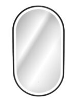 LED ogledalo NAPOLEON črna se poda v vsako kopalnico, spalnico ali predsobo. Moderen pridih LED lučk ter črnega okvirja. Minimalistična oblika z