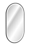 LED ogledalo NAPOLEON črna se poda v vsako kopalnico, spalnico ali predsobo. Moderen pridih LED lučk ter črnega okvirja. Minimalistična oblika z