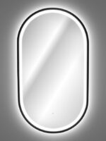 LED ogledalo NAPOLEON črna se poda v vsako kopalnico, spalnico ali predsobo. Moderen pridih LED lučk ter črnega okvirja. Minimalistična oblika z