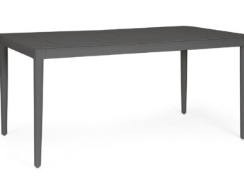 Miza NEBULA 160X90 antracit, izdelek ima trpežno aluminijasto konstrukcijo, prašno barvano s poliestrskim premazom, ki zagotavlja odlično odpornost proti