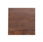 Mizna plošča CORTEN 60X60 HPL, kakovostna mizna plošča iz HPL laminata (visoko tlačni laminat), izdelana iz več slojev kraft papirja in termoaktivnih