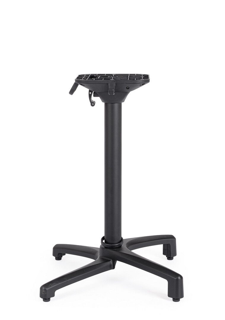 Mizno podnožje ELSA H72 črno, konstrukcija iz aluminija, debelina mizne noge 60 mm, višina miznega podnožja pa 72 cm. Z nastavljivimi nogicami, omogoča