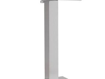 Mizno podnožje VESTA H72, podstavek iz tlačno litega aluminija dimenzij 48x48 cm in aluminijaste noge iz litega železa zagotavljajo stabilnost. Nastavljive