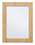 Ogledalo CHARLEY - natur 60X80, ima konstrukcijo izdelano iz lesa paulovnije in hrbtno stranjo iz MDF-ja. Površina je obdelana z barvo na vodni osnovi, ki
