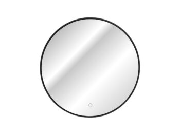 Ogledalo MIMI se poda v vsako kopalnico, spalnico ali predsobo. Moderen pridih LED lučk ter črnega okvirja. Minimalistična oblika z zaobljenimi robovi in