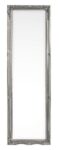 Ogledalo MIRO C-C srebrno 36X126, ima okvir izdelan iz lesa paulovnije in barvano površino. Možnost postavitve ogledala je v vertikalni ali horizontalni