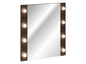 Ogledalo ROTH 80 cm LED ogledal je kos pohištva z brezčasno eleganco in klasičnem dizajnom. Ogledalo ROTH z globoko, prefinjeno barvo in izrazitimi lesnimi