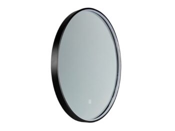 Kopalniško ogledalo SICI LED velikosti 60 cm je funkcionalen kos sodobne kopalniške opreme. Njegovo okroglo obliko poudarja sivi okvir in integrirana LED