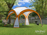 Vrtni paviljon DomeShelter 450 cm z LED osvetlitvijo – Swing&Harmonie, dodatni pogled 25