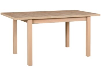Raztegljiva jedilna miza RIMINI sonoma je elegantna in funkcionalna. Narejena je iz kakovostne laminirane plošče. Zaradi svoje oblike in visokokakovostnih