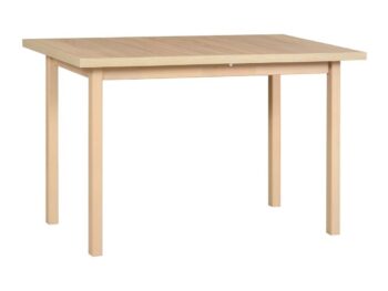 Raztegljiva jedilna miza KIVI je elegantna in kakovostna. Izdelana je iz trpežne laminirane plošče, ki zagotavlja trpežnost, enostavno vzdrževanje in