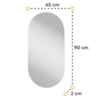 Toaletna miza z ogledalom HARMY je elegantna in priročna. Narejena je iz kakovostne laminirane plošče debeline 16 mm. Ima ABS robove, ki jo ščitijo pred