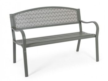 Vrtna klop LIZETTE temno zelena je narejena iz jekla z mat končno oblogo. Material: - Jeklo Barva: - Temno zelena Dimenzije: &scaron;irina: 123cm globina: