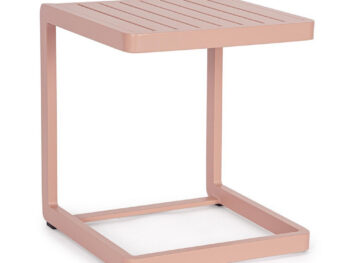 Vrtna miza KONNOR 40 x 40 roza, je elegantna in kakovostna. Zaradi njene oblike je priročna in funkcionalna. Narejena je iz aluminija s prašnim barvanjem -
