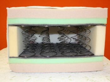 Vzmetnica MAX MEMORY 90x200 - eksponat v salonu, je vzmetnica višjega cenovnega razreda. Jedro vzmetnice vsebuje klasično Bonell vzmetenje, z najboljšo