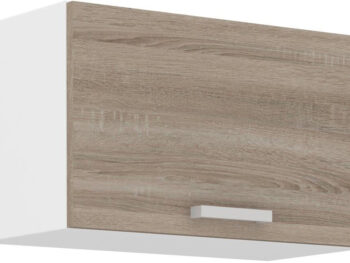 Zgornja omara za napo META je narejena iz kvalitetne laminirane plošče. Dobavljiv je v sonoma barvi. Korpusi so iz laminirane plošče debeline 16 mm. Ročaj