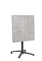 Zunanja miza CLARET 70X70, miza je izdelana iz prašno barvanega aluminija s poliestrsko zaščito ter mizno ploščo iz vzdržljivega HPL - ja debeline 5 mm,